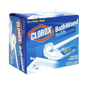 Clorox Bath Wand Refills Disposable Cleaning Pads Box of 5 NEW Open Box